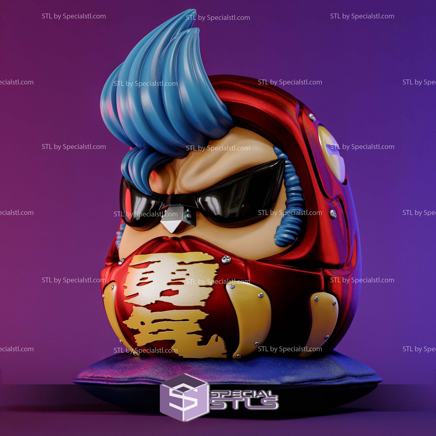 Franky Daruma 3D Printer Files STL Model — view 2