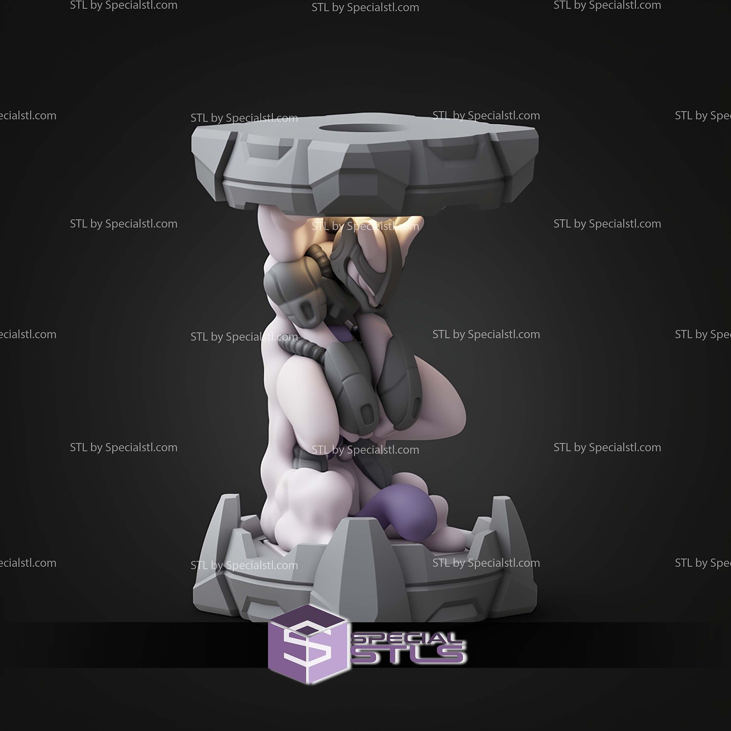 Pokemon Clone Lab Colletion Armor Mewtwo STL Files 3D Model — view 2