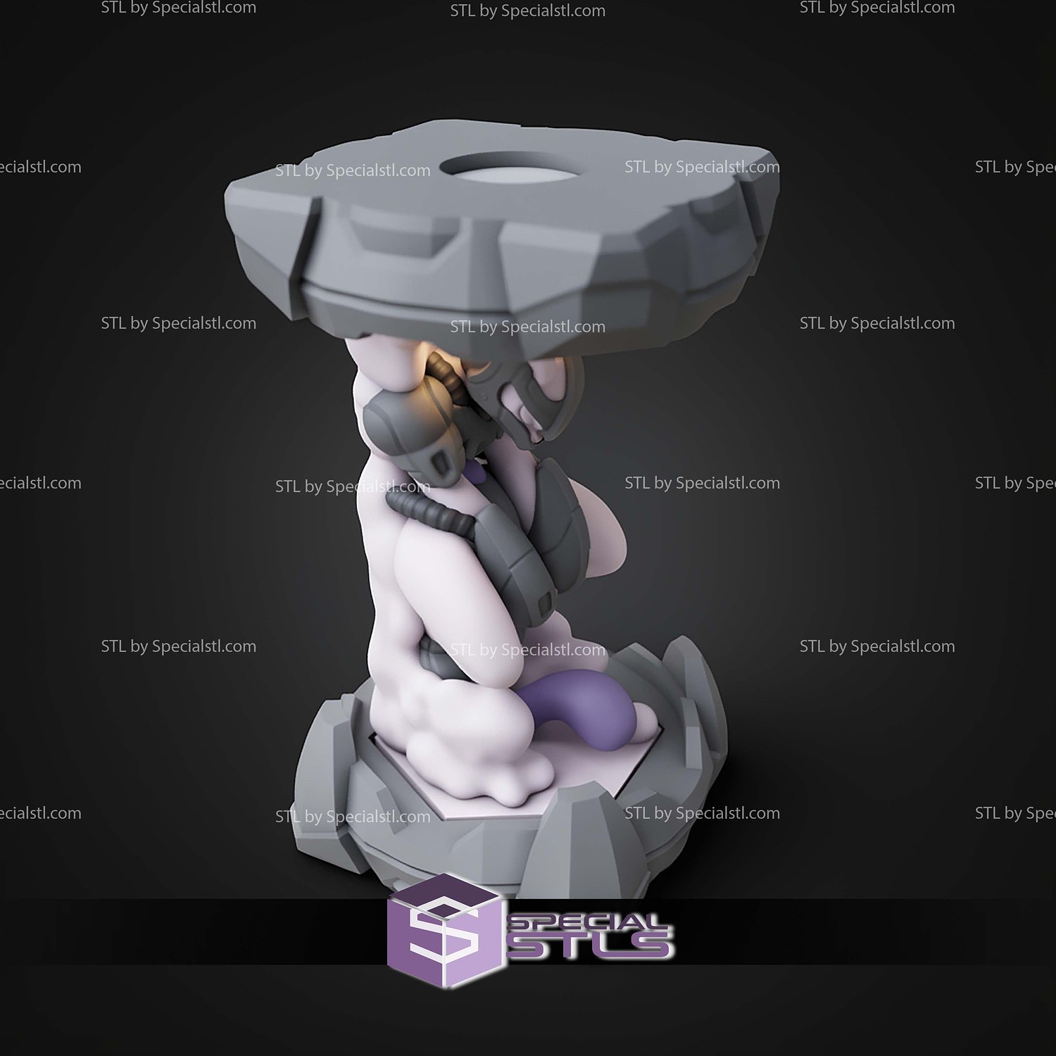 Pokemon Clone Lab Colletion Armor Mewtwo STL Files 3D Model — view 3
