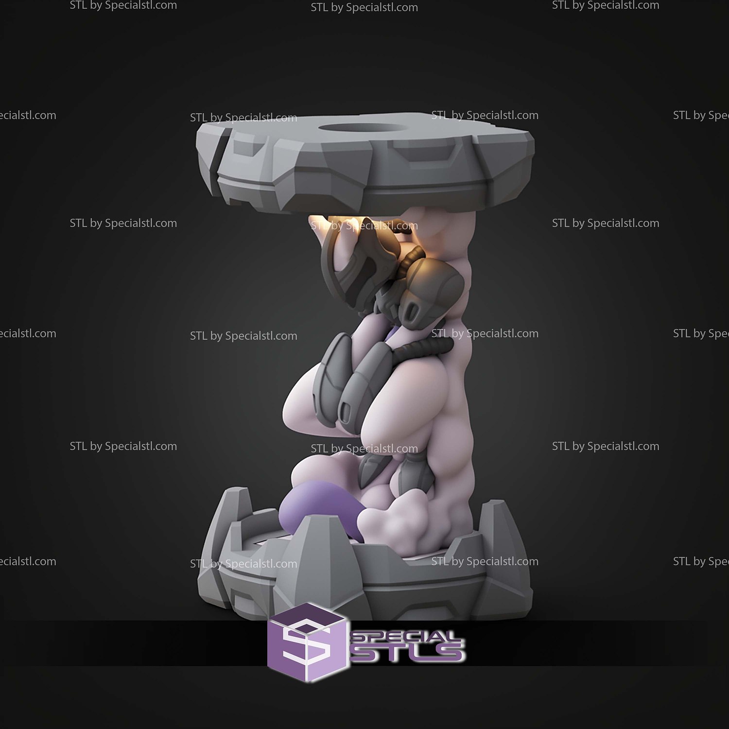 Pokemon Clone Lab Colletion Armor Mewtwo STL Files 3D Model — view 4