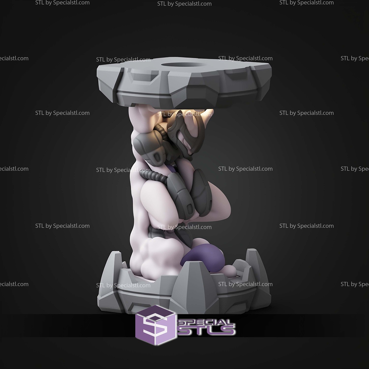 Pokemon Clone Lab Colletion Armor Mewtwo STL Files 3D Model — view 6