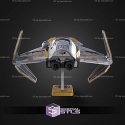 ETA-2 Jedi Starfighter Kit Card STL Files 3D Model