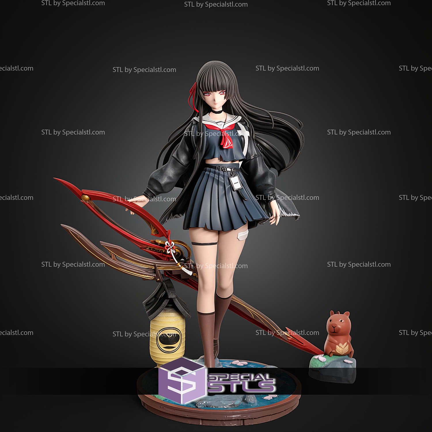 Chisa Wuthering Waves 238mm STL Files 3D Model — view 3