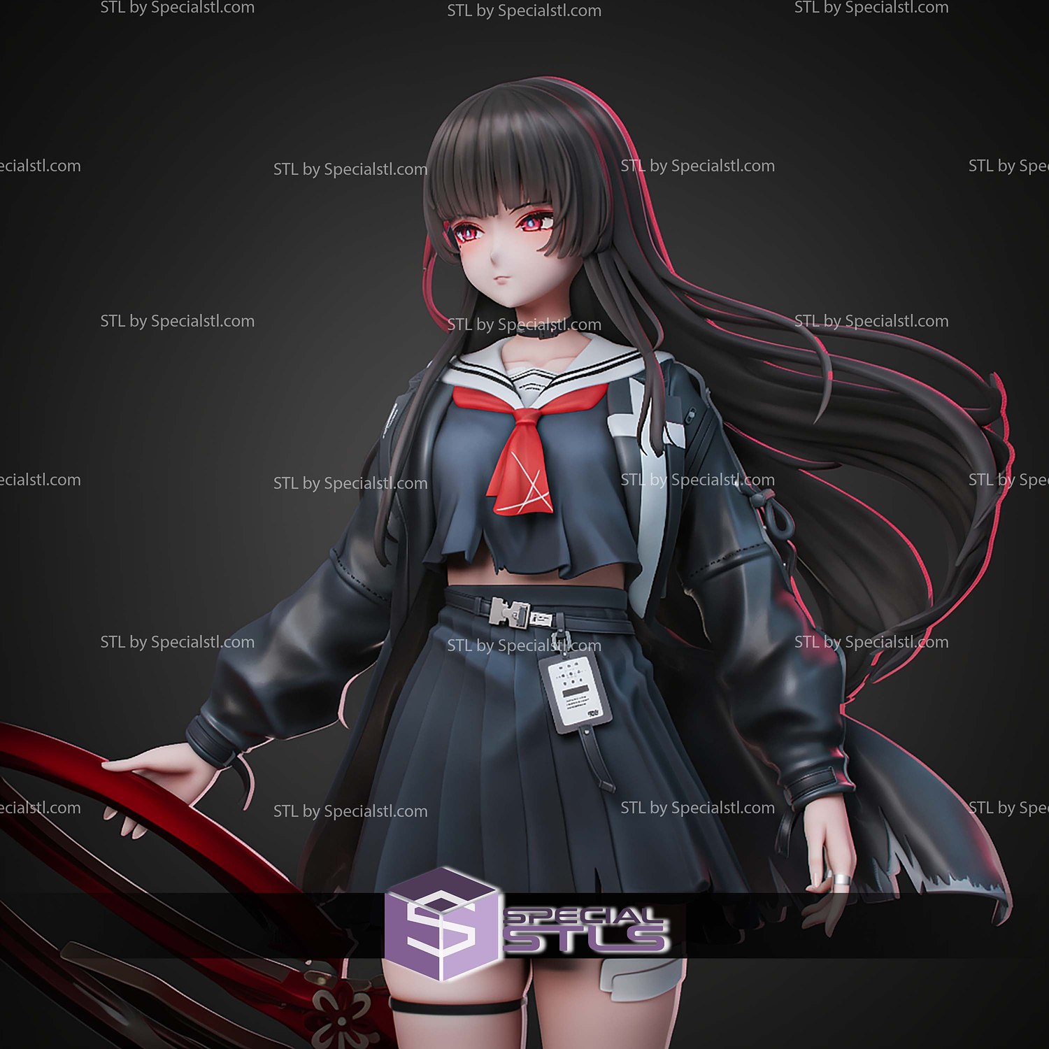 Chisa Wuthering Waves 238mm STL Files 3D Model — view 6