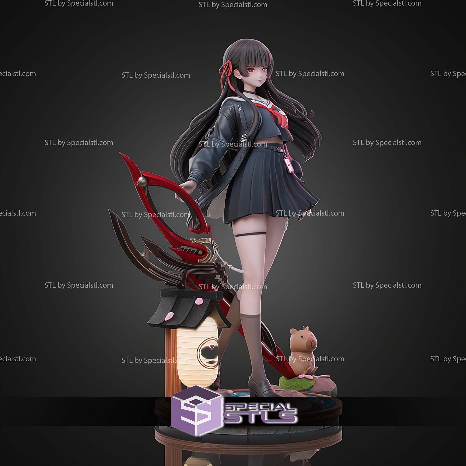 Chisa Wuthering Waves 238mm STL Files 3D Model — view 7