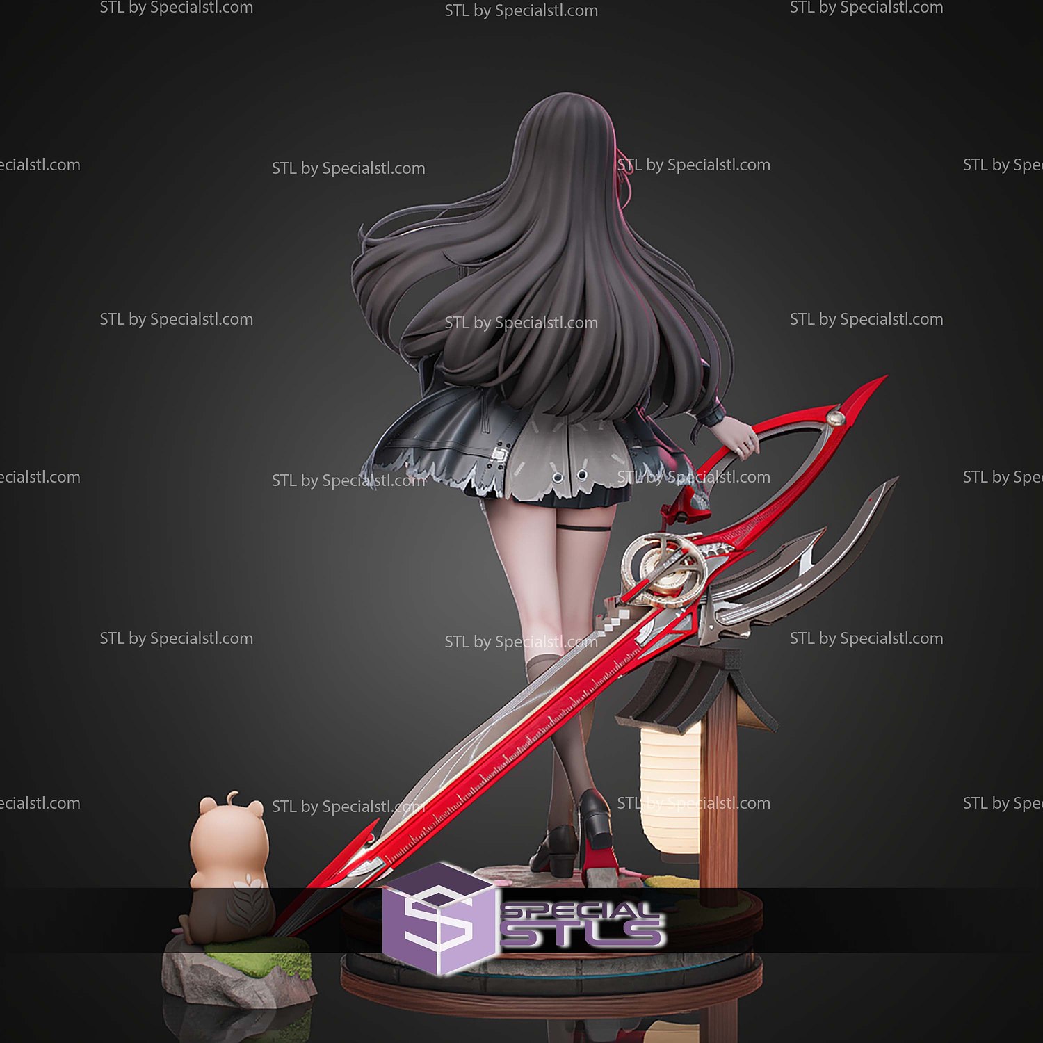 Chisa Wuthering Waves 238mm STL Files 3D Model — view 8