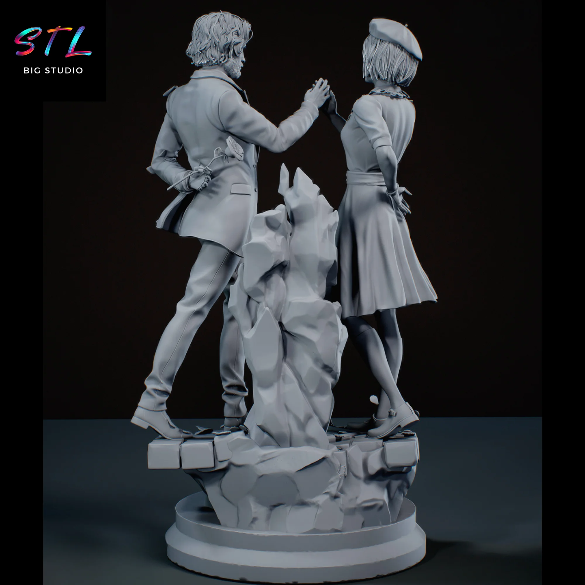 Clair Obscur Expedition 33 STL | Maelle and Verso Diorama for 3D Printing Model — view 5