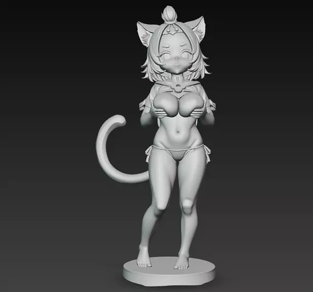 Diona genshin impact print 3d PNG Model