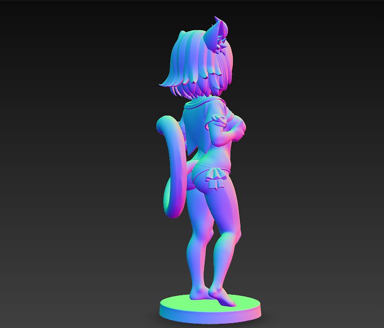 Diona genshin impact print 3d PNG Model — view 3
