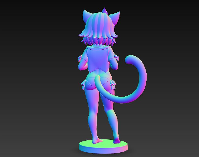 Diona genshin impact print 3d PNG Model — view 6