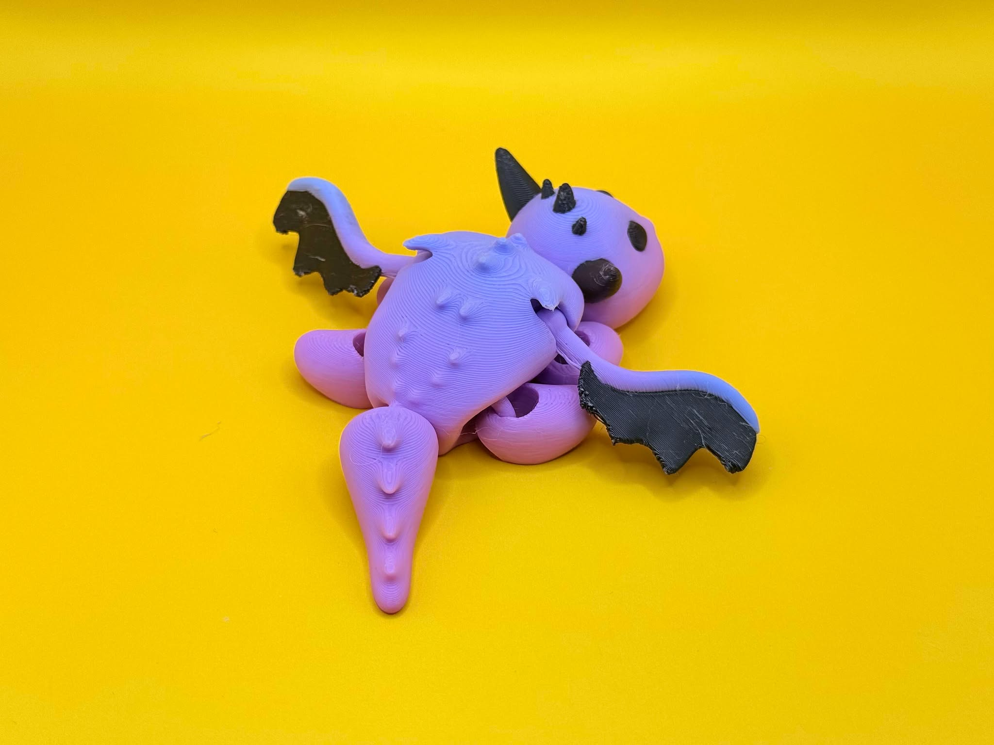 Cute Tiny Articulated Dragon Whelpling 3D 3MF Model — view 2
