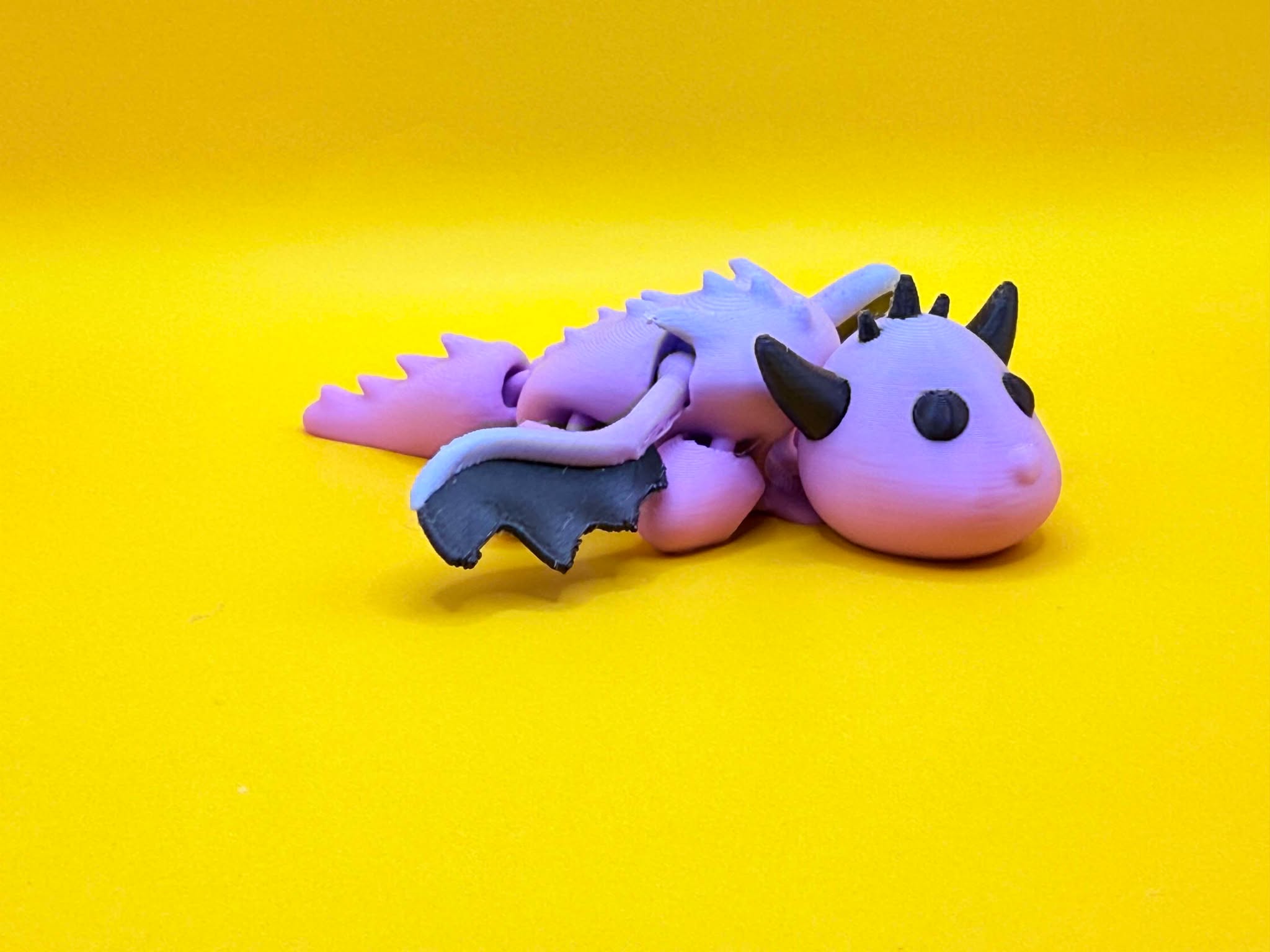 Cute Tiny Articulated Dragon Whelpling 3D 3MF Model — view 3
