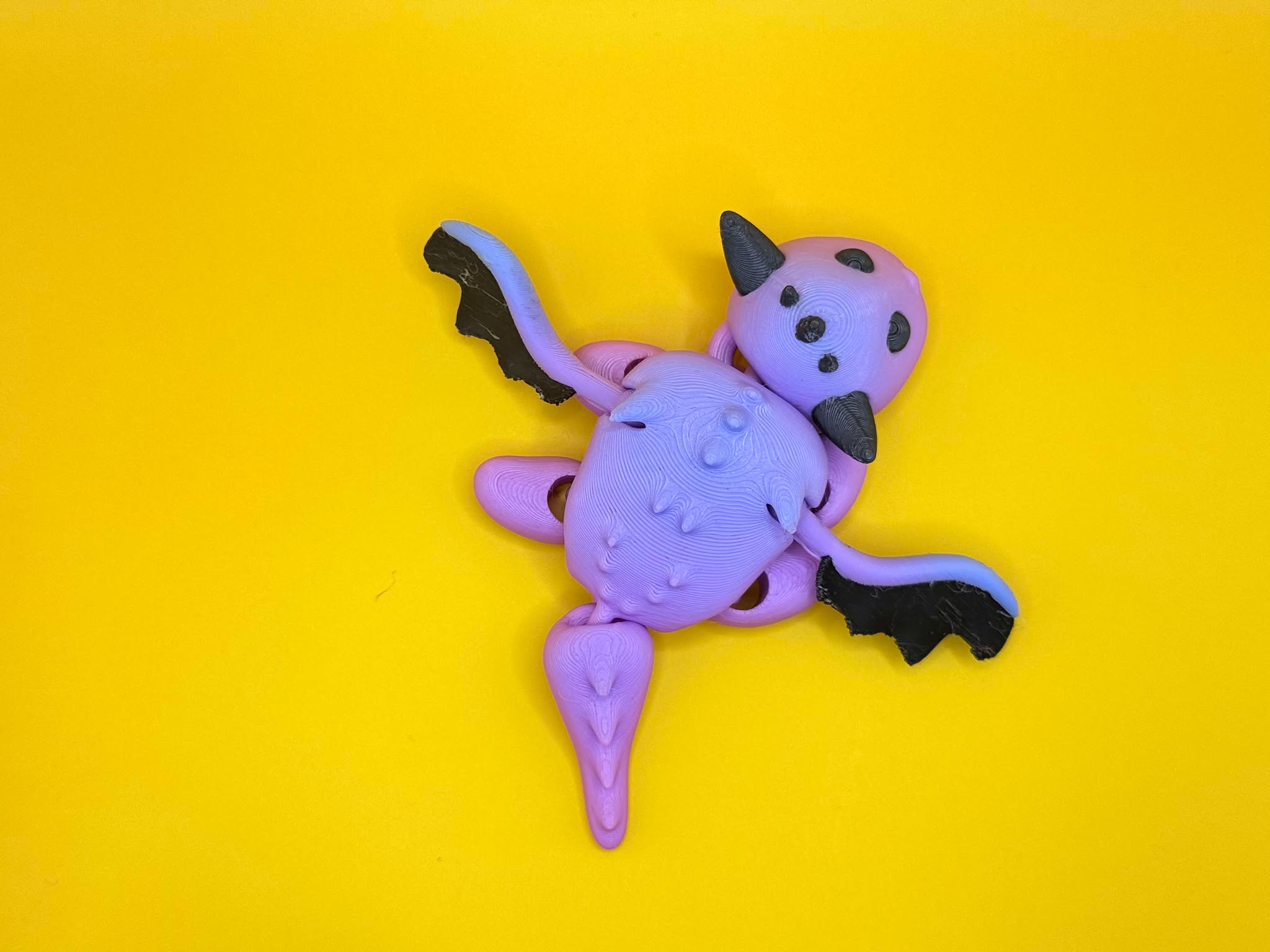 Cute Tiny Articulated Dragon Whelpling 3D 3MF Model — view 8