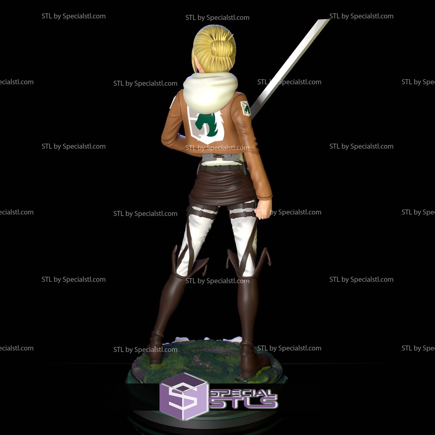 Annie Leonhart and Sword 3D Printer Files STL Model — view 3