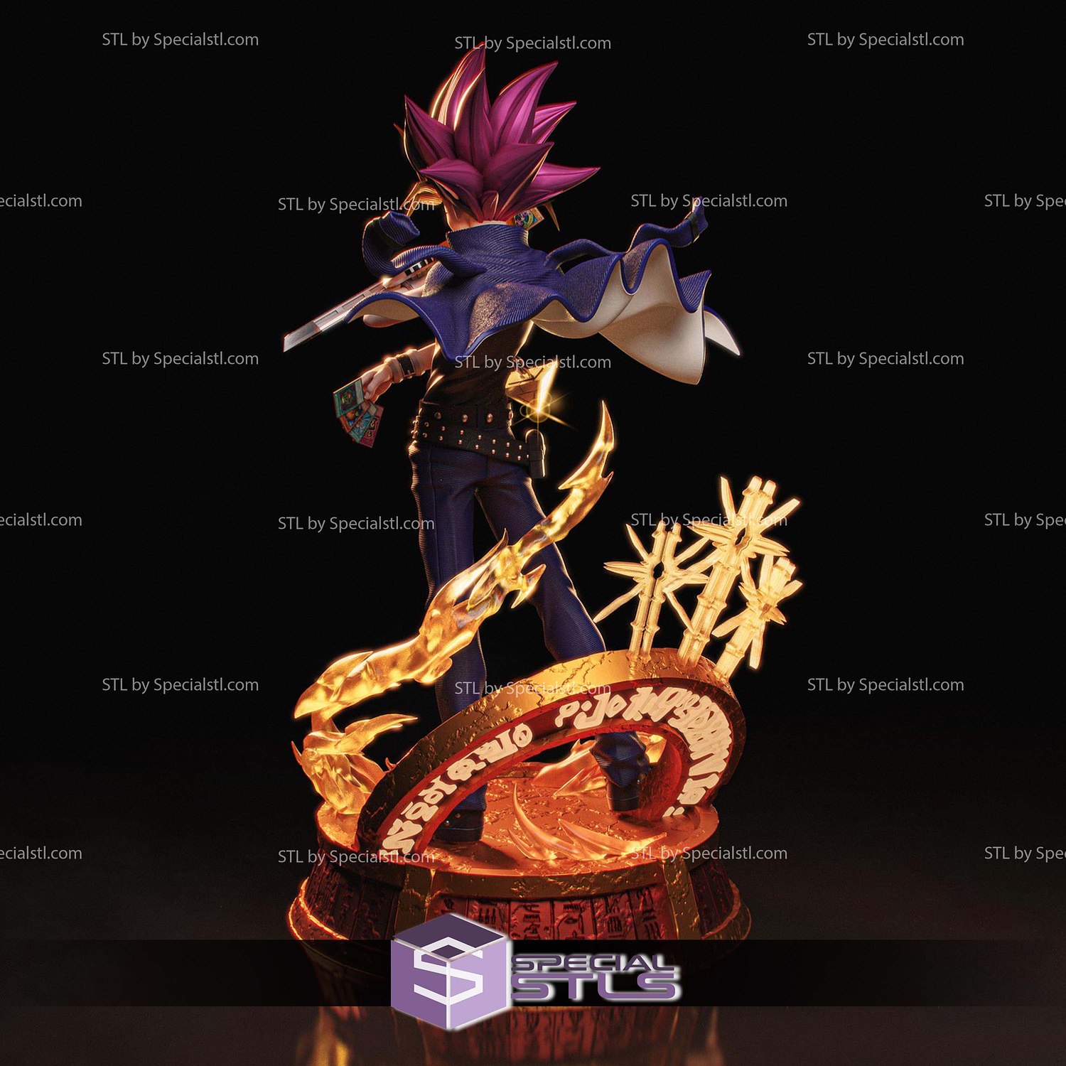 Yugi Muto 230mm STL Files 3D Model — view 2