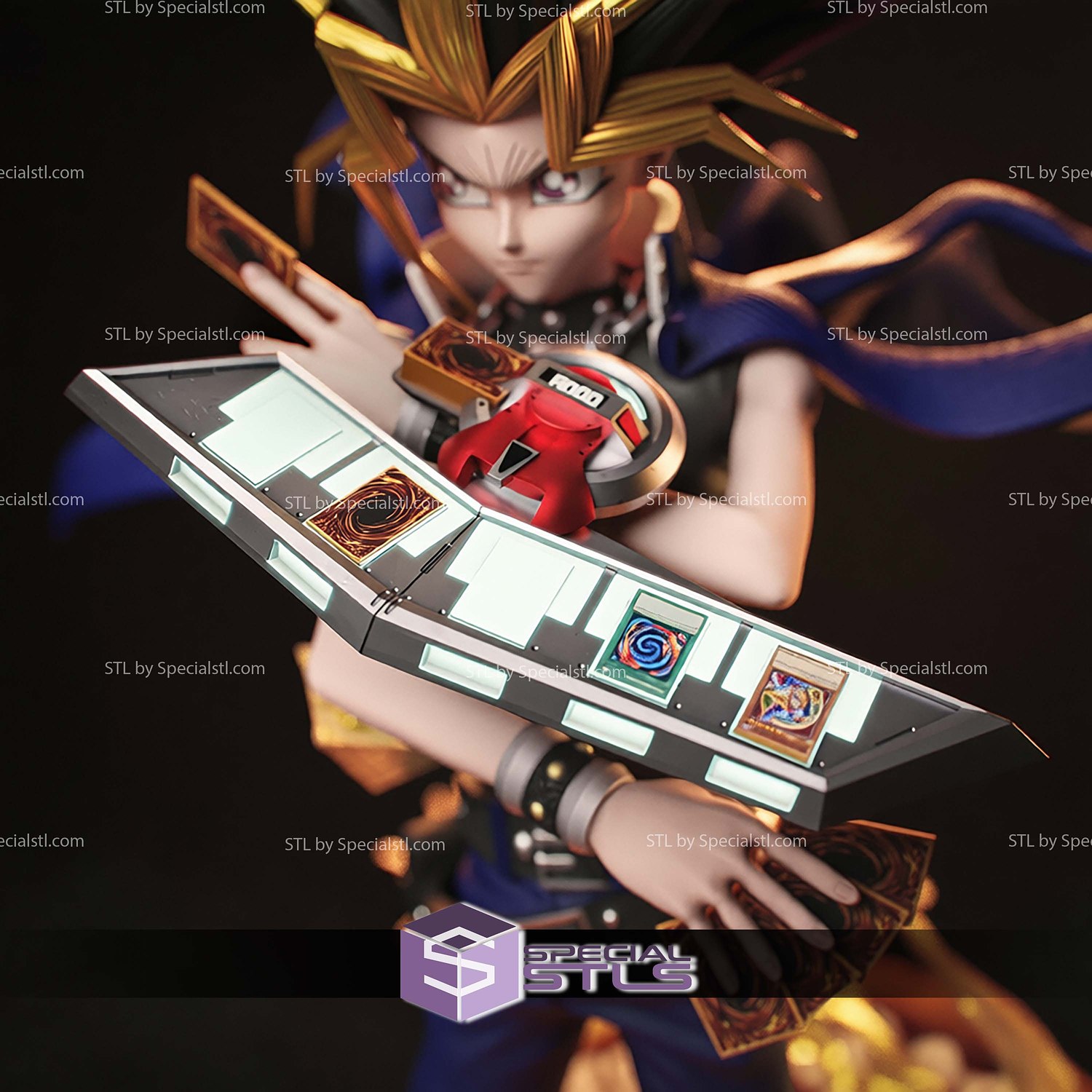 Yugi Muto 230mm STL Files 3D Model — view 3