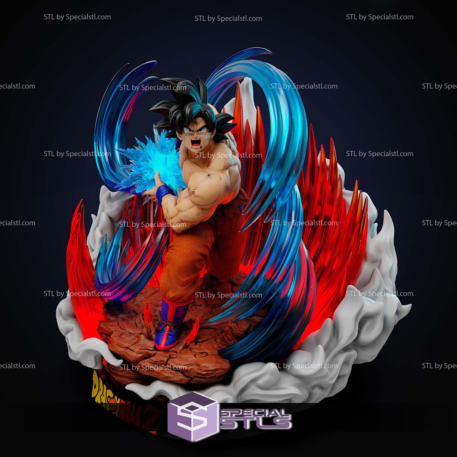 Gonku Kaioken V4 3D Printer Files STL Model — view 4