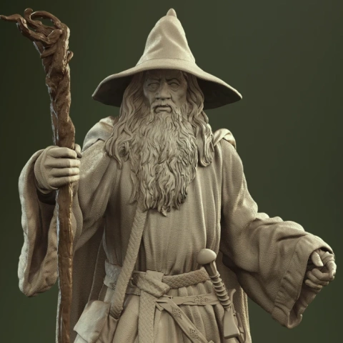 Gandalf the Grey 3D Printer Files | Assembly STL Model