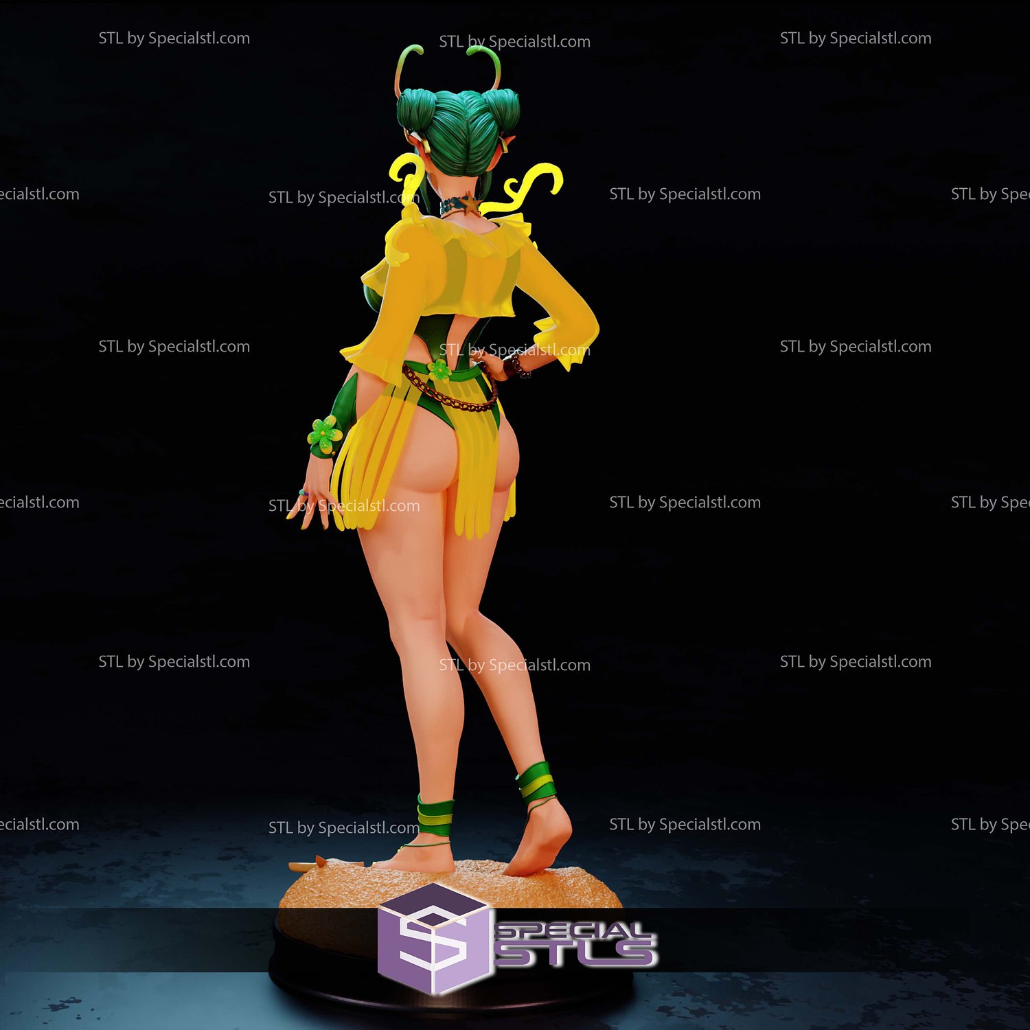 Mantis Summer Skin Marvel Rivals STL Files 3D Model — view 5