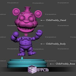 Five Nights at Freddy Freddy Fazbear Chibi 3D Printer Files STL Model