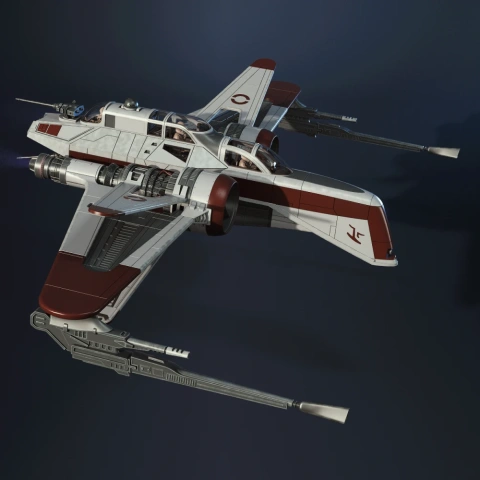 ARC-170 Starfighter 3D Printing Model | Assembly + Action STL Model