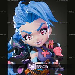 Jinx 2XKO Chibi STL Files 3D Model