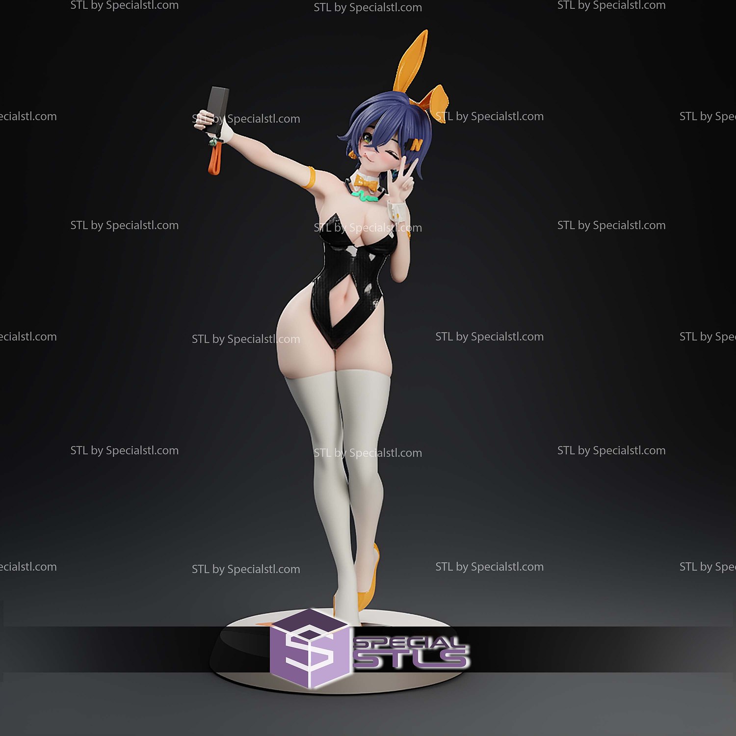 Belle Rabbit Zenless Zone Zero 258mm STL Files 3D Model — view 7