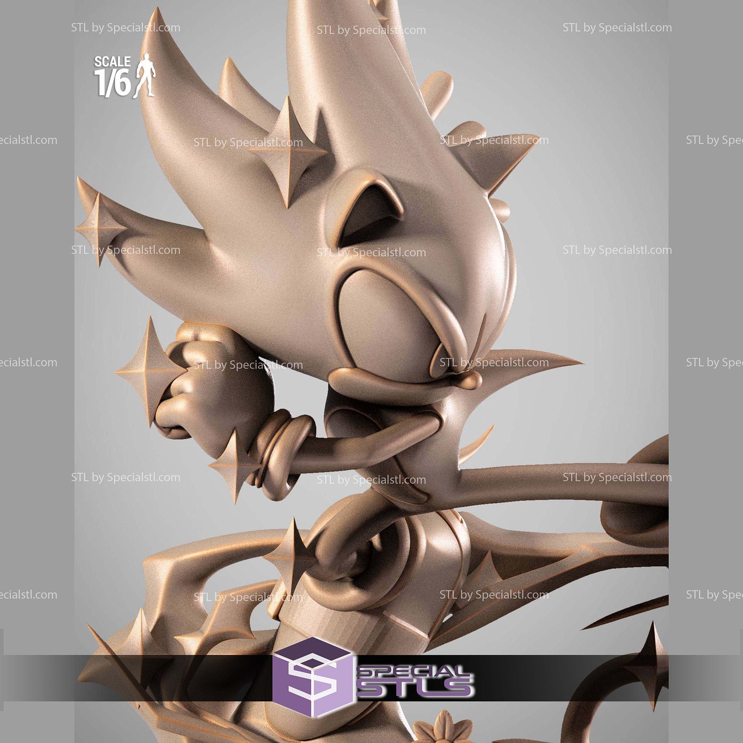 Sonic Diorama 1-6 STL Files 3D Model — view 3
