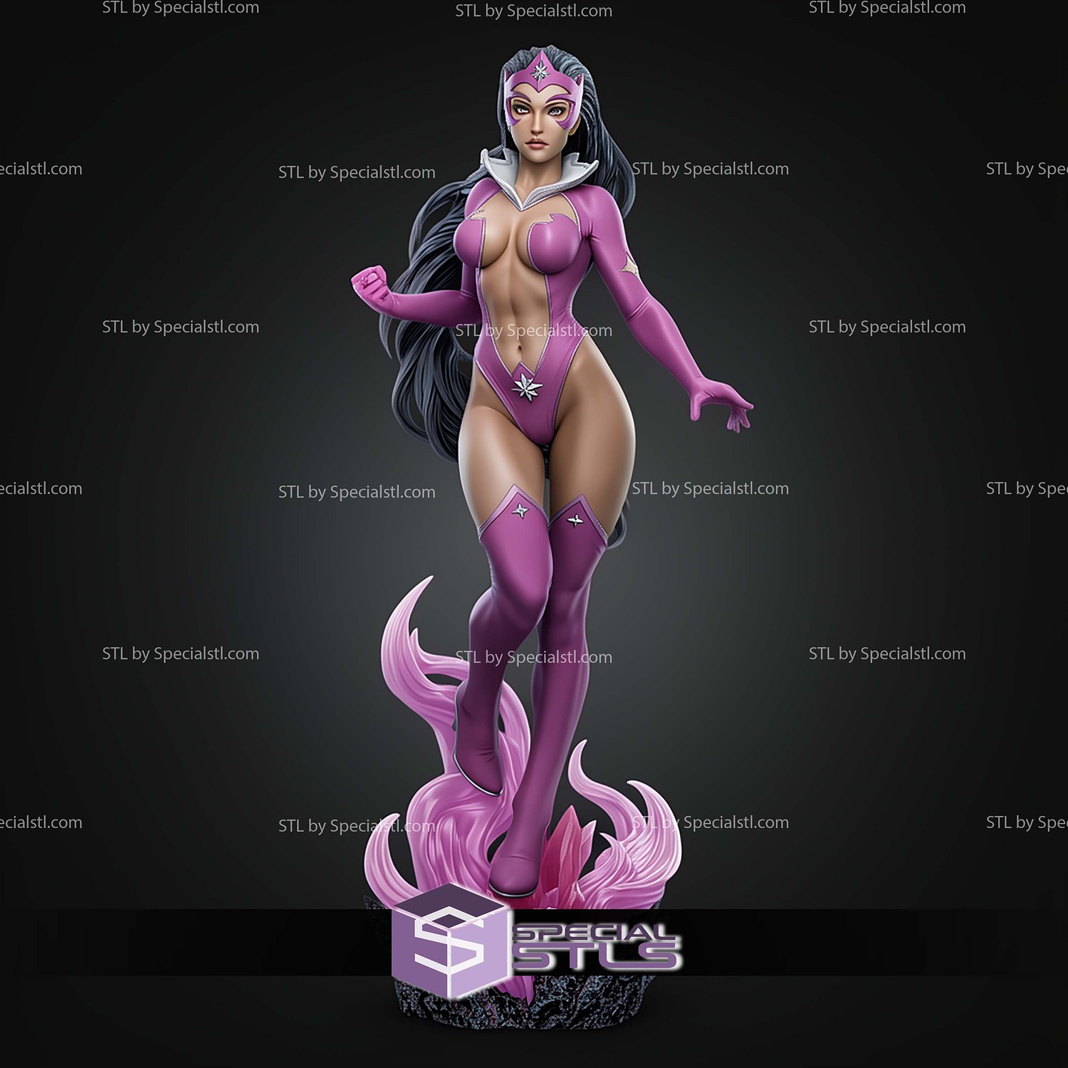 Star Sapphire 1 4 STL Files 3D Model — view 6