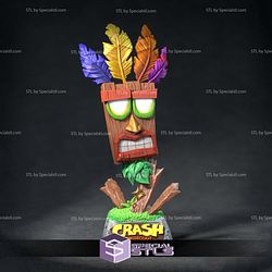 Aku Aku Crash Bandicoot 3D Printer Files STL Model