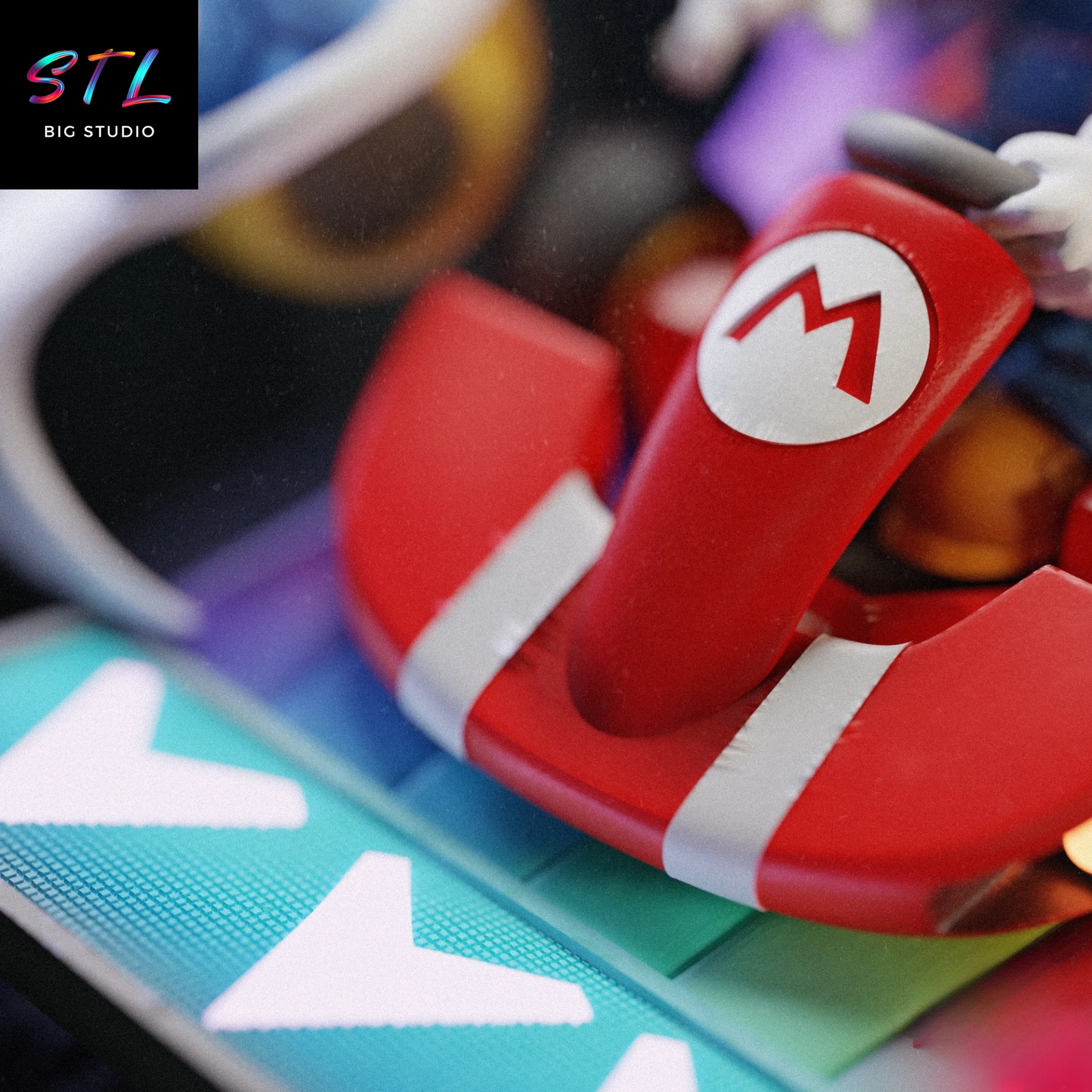 Mario Kart STL | 3D Printable Figure | Full Speed Through the Mushroom Kingdom! Model — view 3