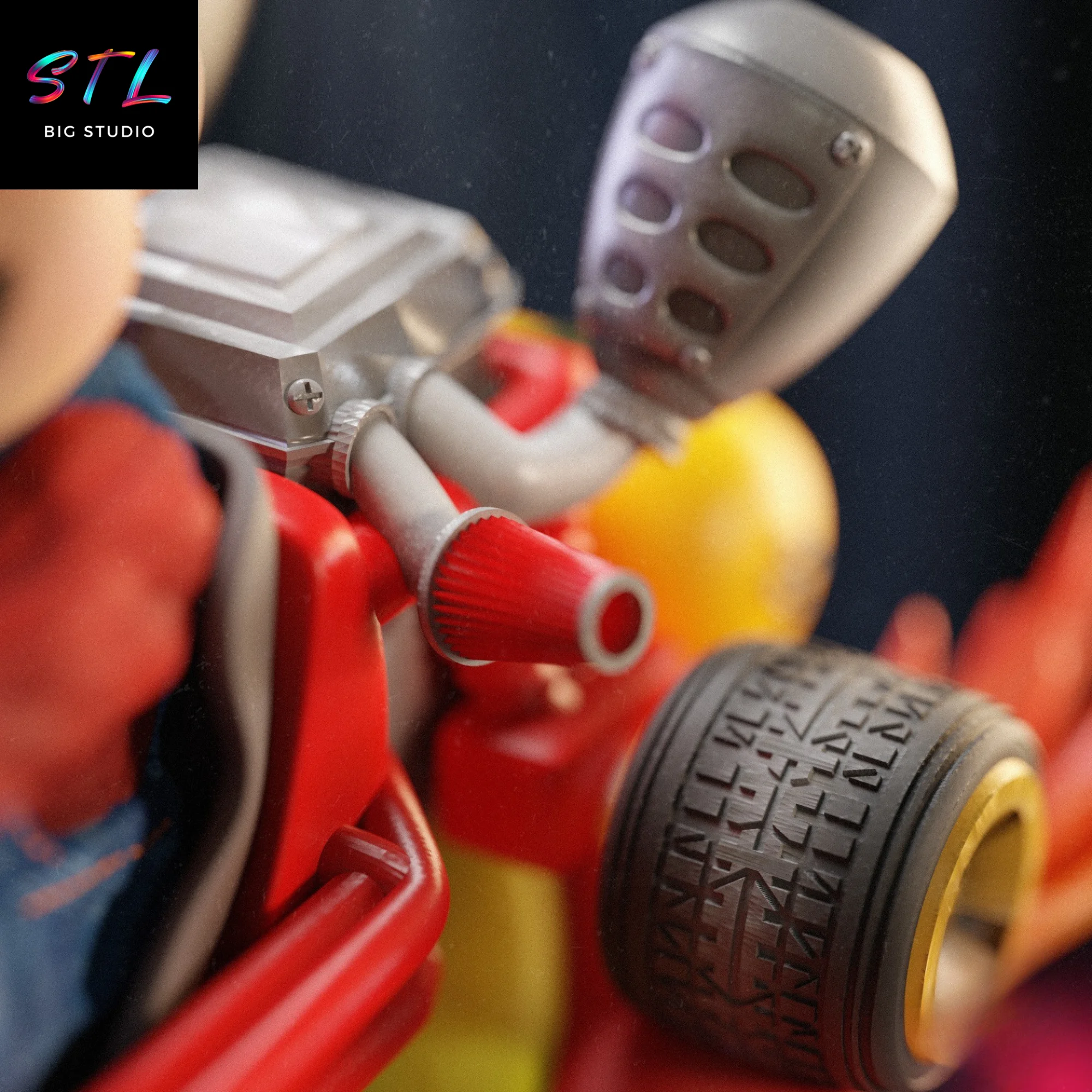 Mario Kart STL | 3D Printable Figure | Full Speed Through the Mushroom Kingdom! Model — view 4