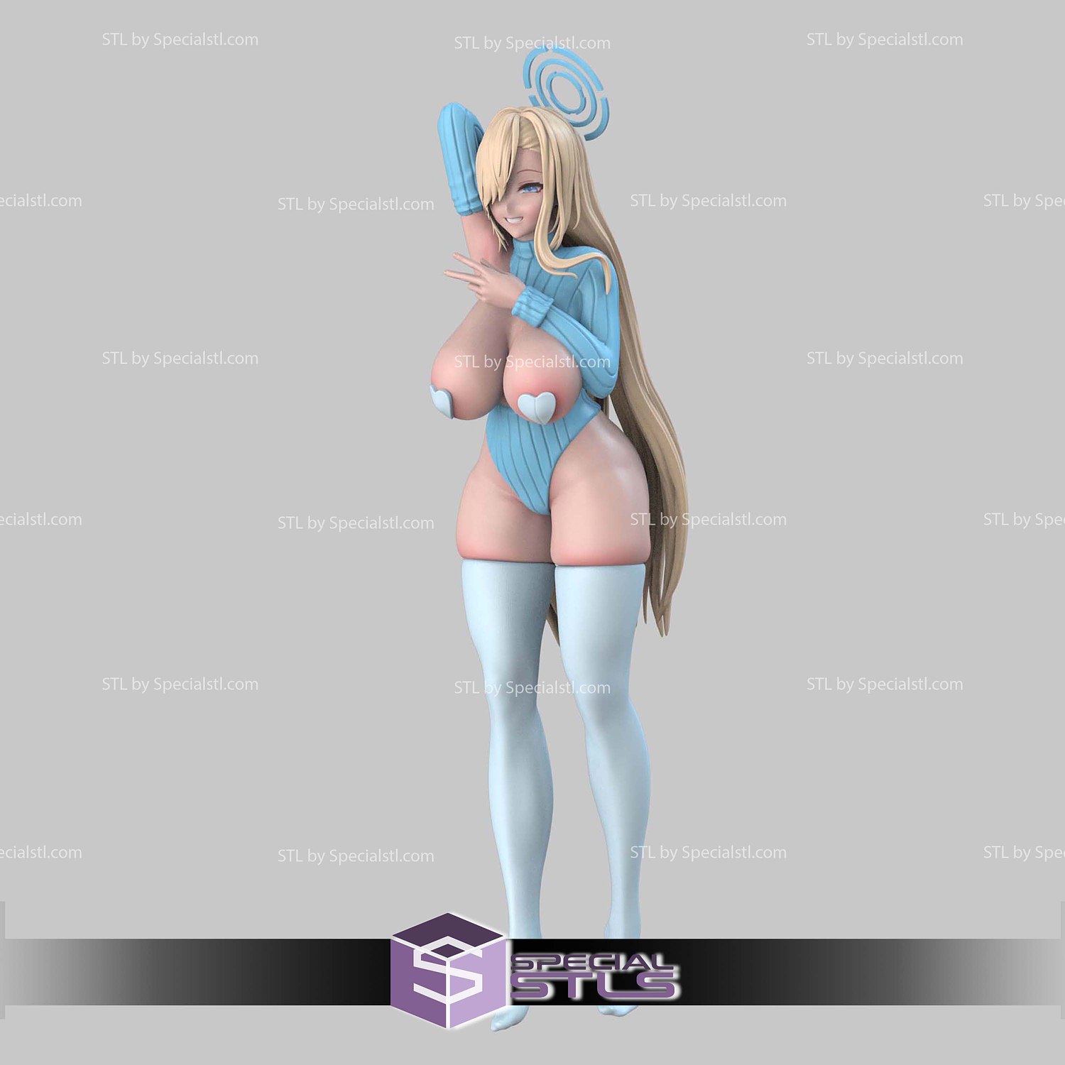 Blue Archive Asuna Smile STL Files 3D Model — view 2