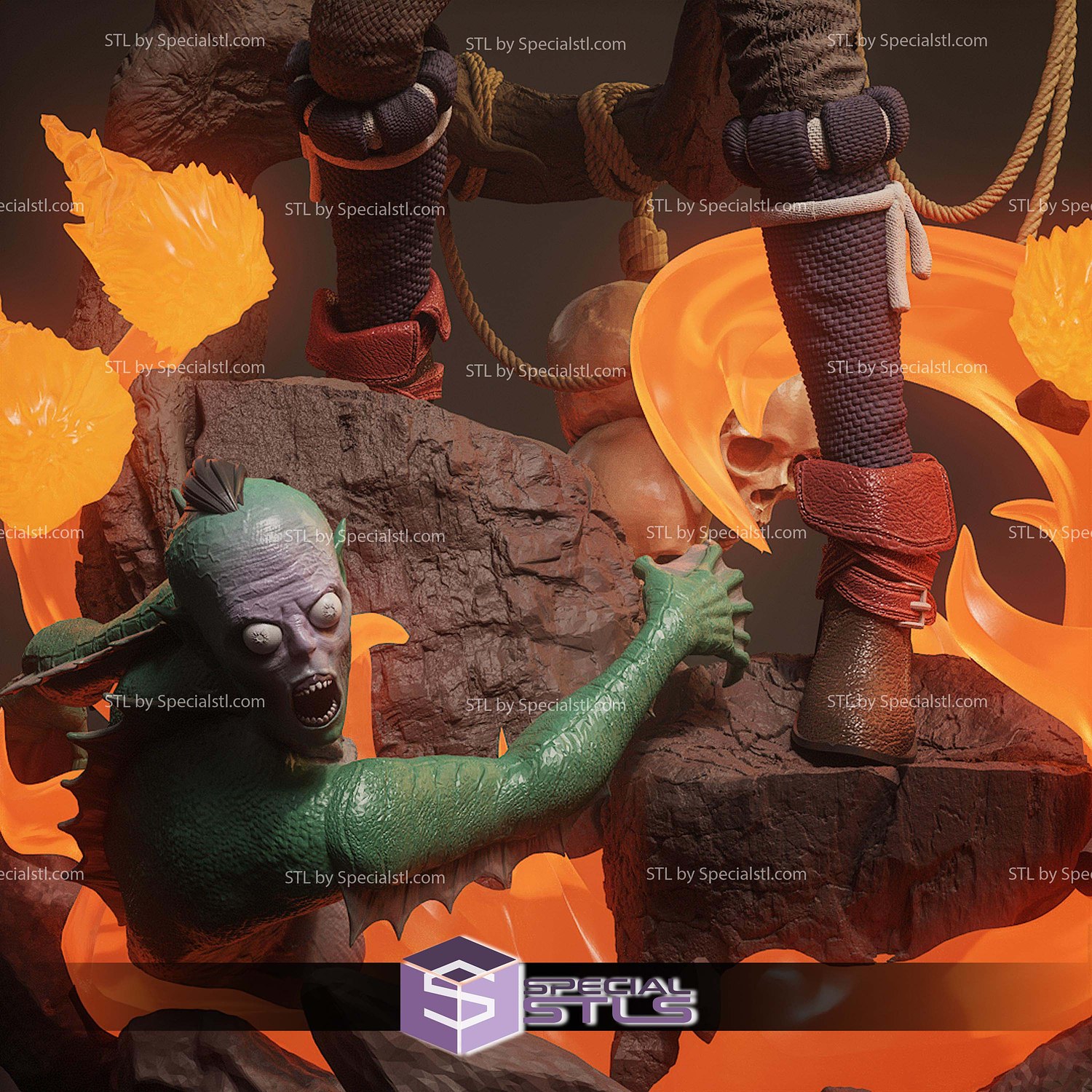 Triss Merigold The Witcher 3 1-6 STL Files 3D Model — view 2
