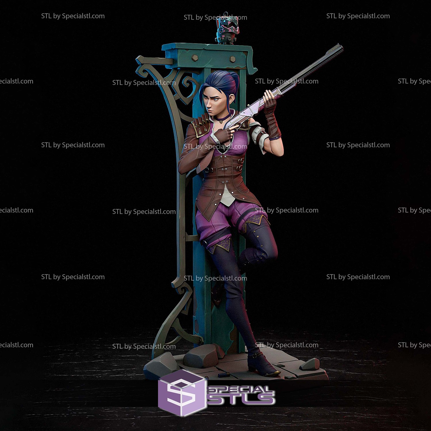 Caitlyn Kiramman V3 STL Printer Files 3D Model — view 2