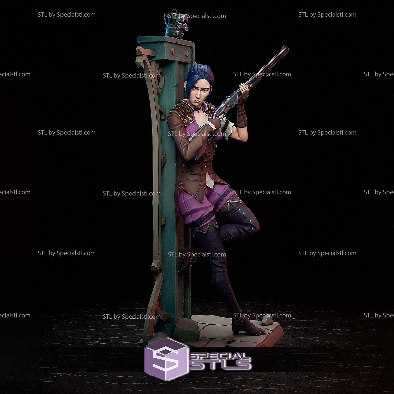 Caitlyn Kiramman V3 STL Printer Files 3D Model — view 3