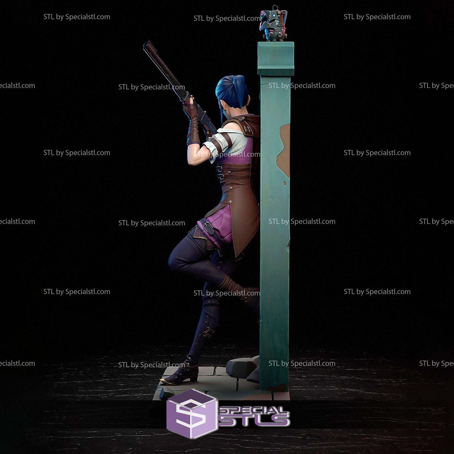 Caitlyn Kiramman V3 STL Printer Files 3D Model — view 4