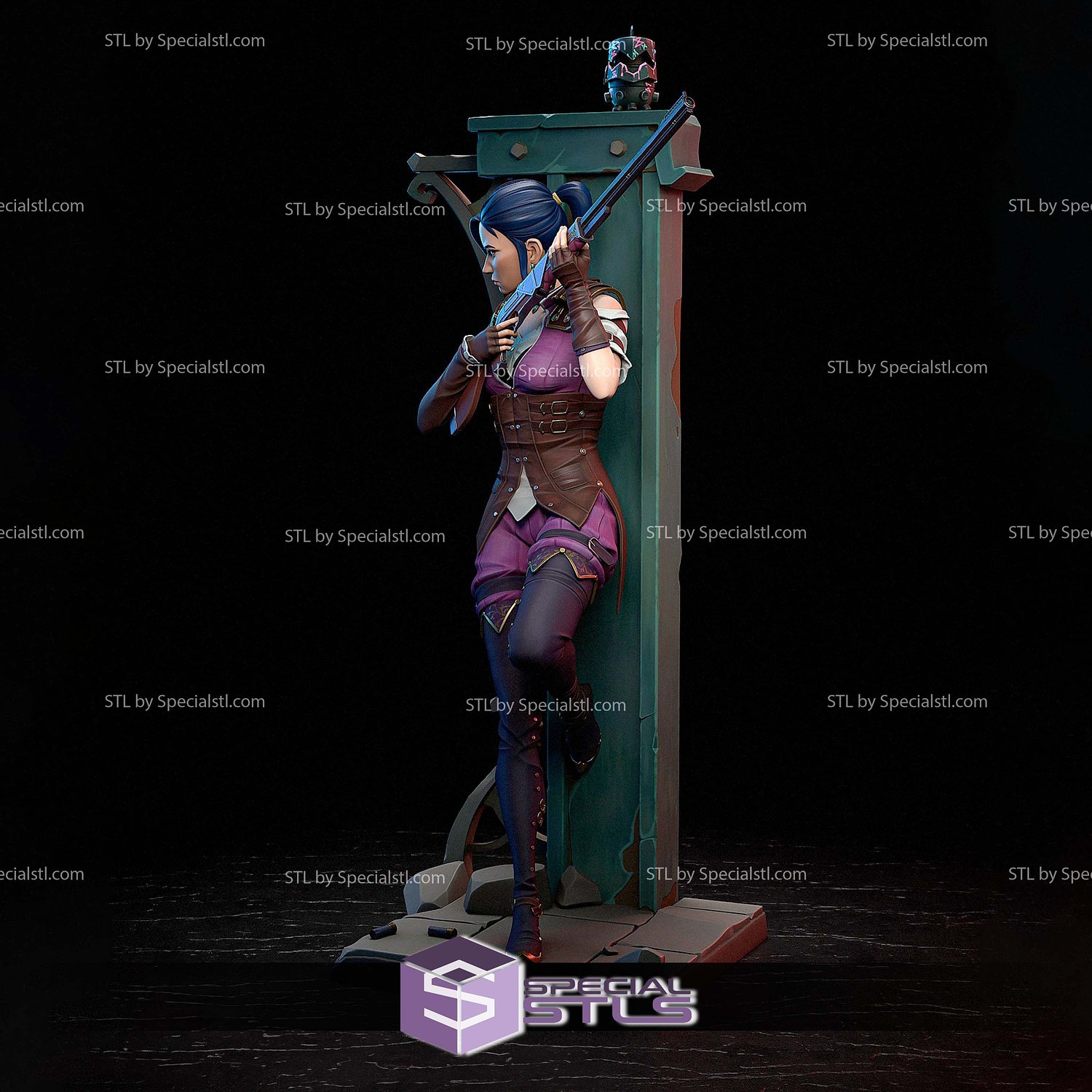 Caitlyn Kiramman V3 STL Printer Files 3D Model — view 5