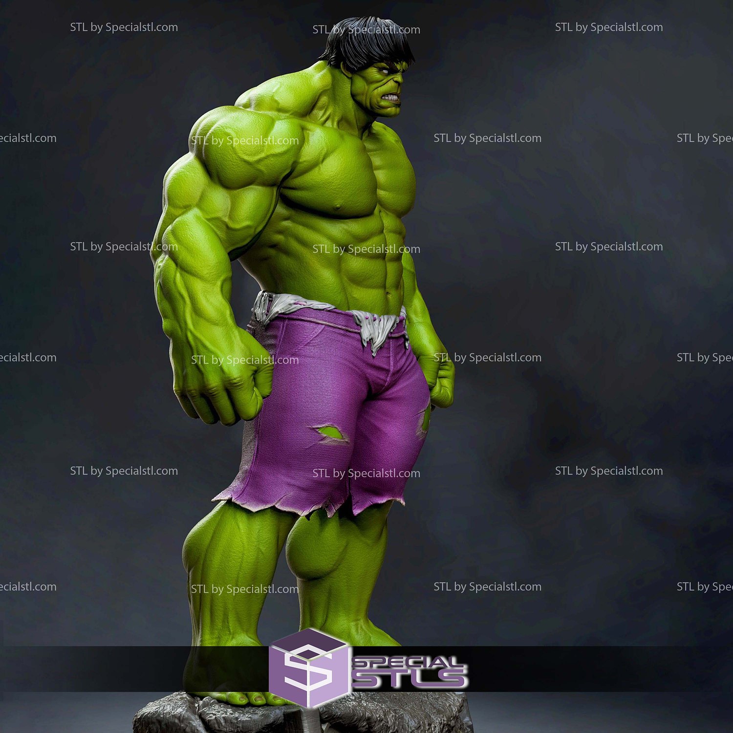 Hulk and Red Hulk 3D Printer Files STL Model — view 2