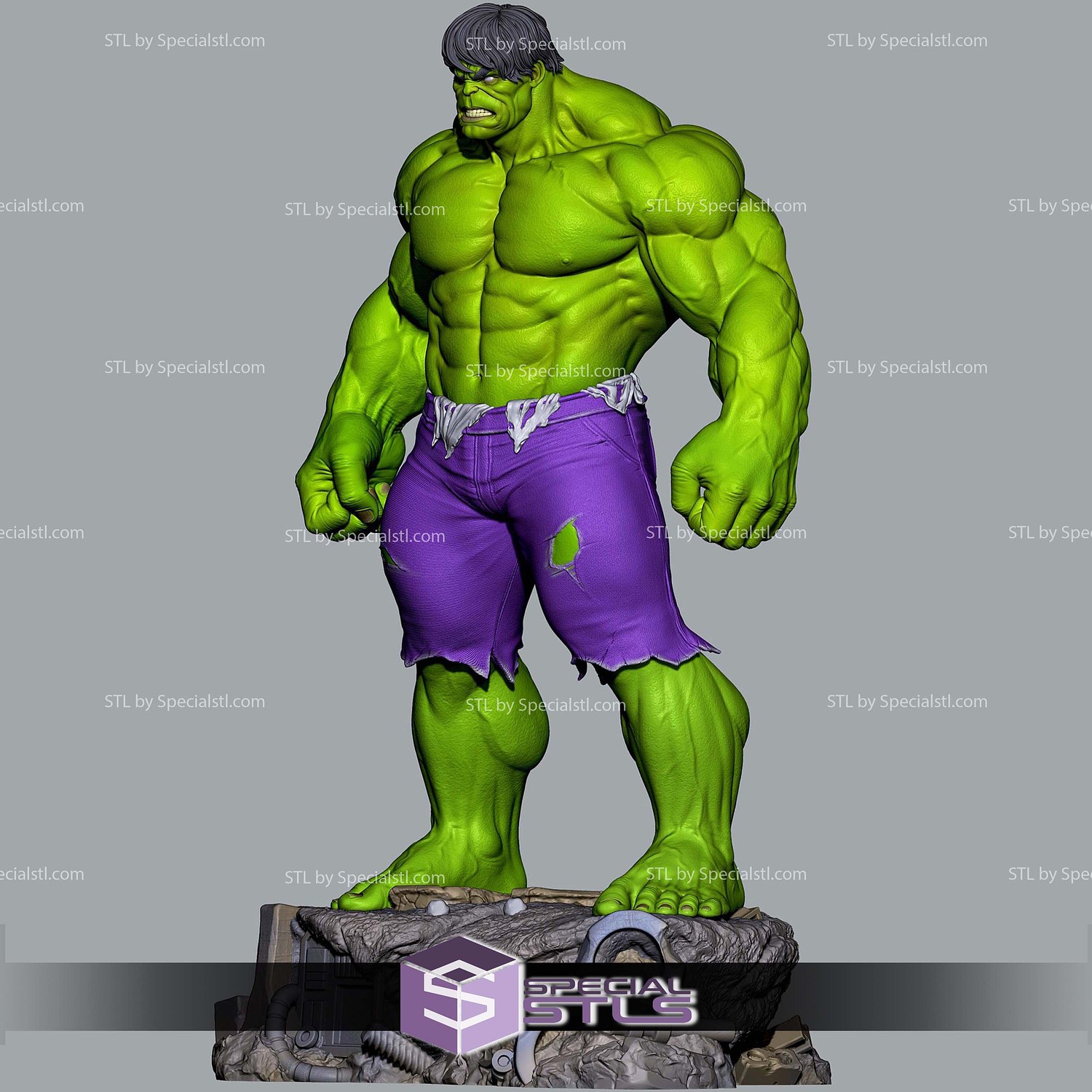 Hulk and Red Hulk 3D Printer Files STL Model — view 5