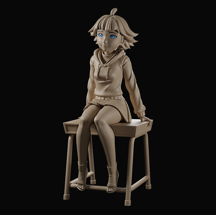 HIMAWARI 3D STL Model — view 2