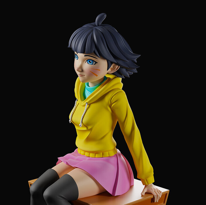 HIMAWARI 3D STL Model — view 6