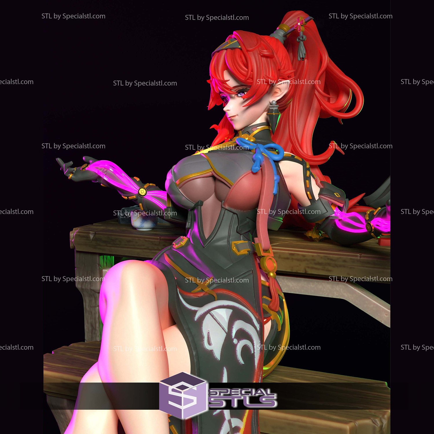 Wuthering Waves Yinlin V2 Digital STL Files 3D Model — view 5