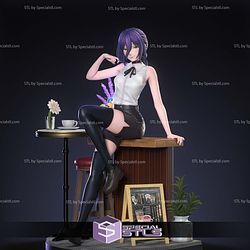 Reze Beautiful and Flower Chainsaw Man Digtial STL Files 3D Model