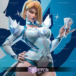 Emma Frost Marvel Rival and Glass STL Files 3D Model