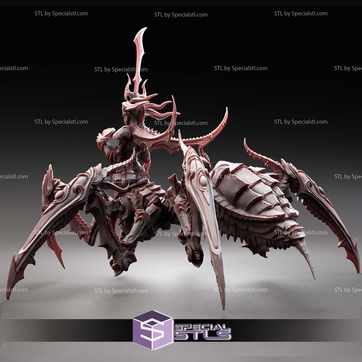Demon Princess Daemon Damzels STL Miniatures 3D Model — view 2