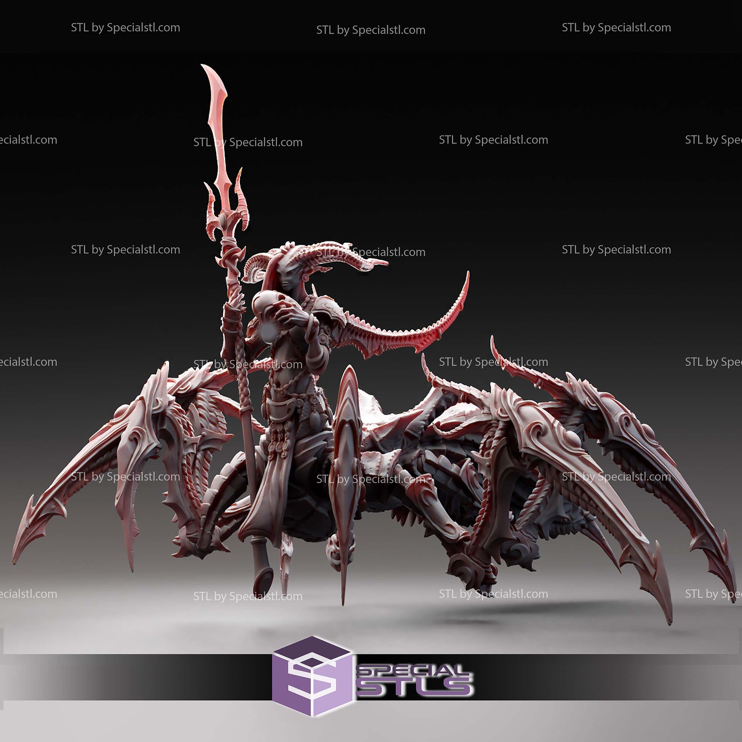 Demon Princess Daemon Damzels STL Miniatures 3D Model — view 4