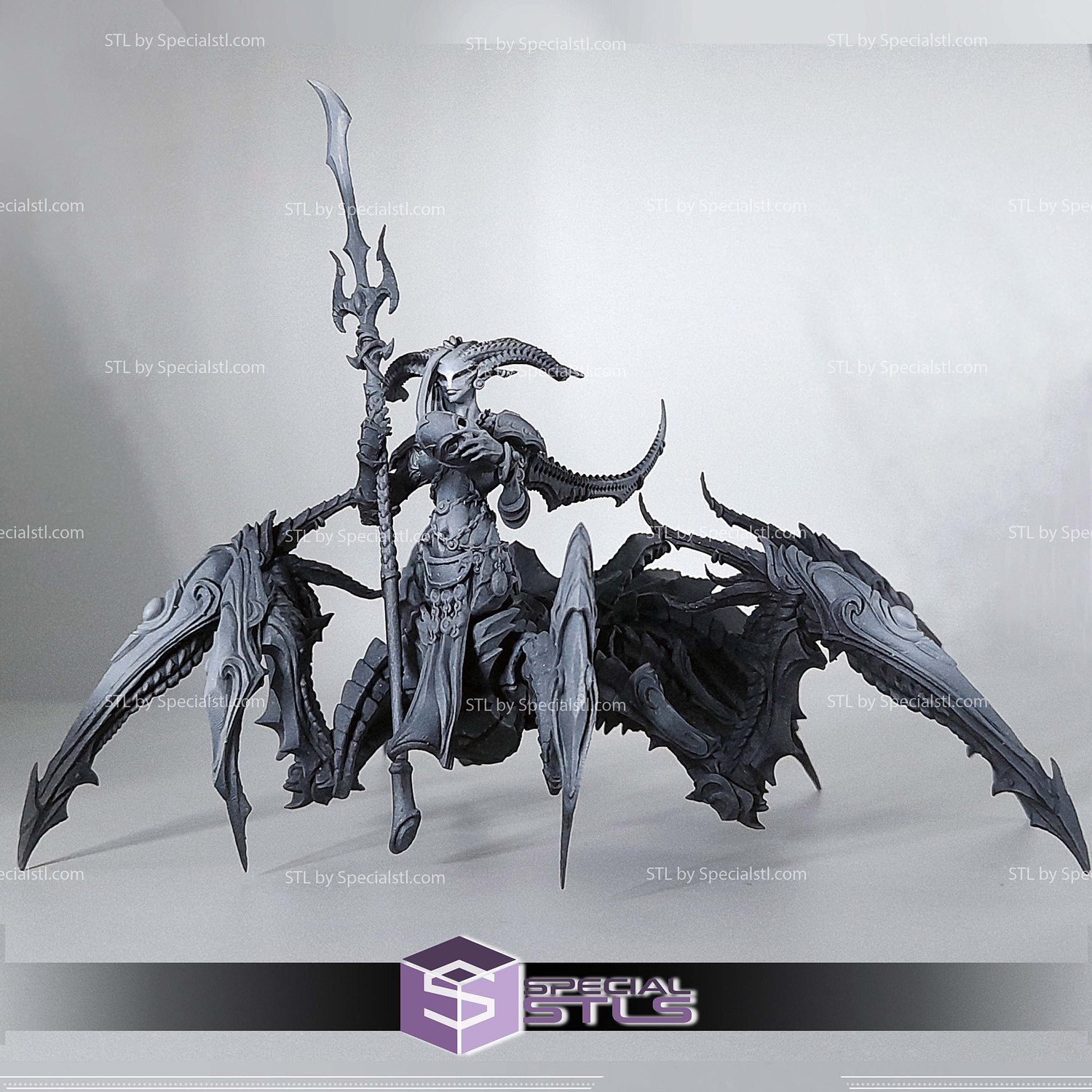 Demon Princess Daemon Damzels STL Miniatures 3D Model — view 8