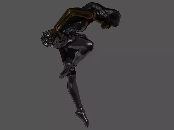 Black Swan 3D OBJ Model