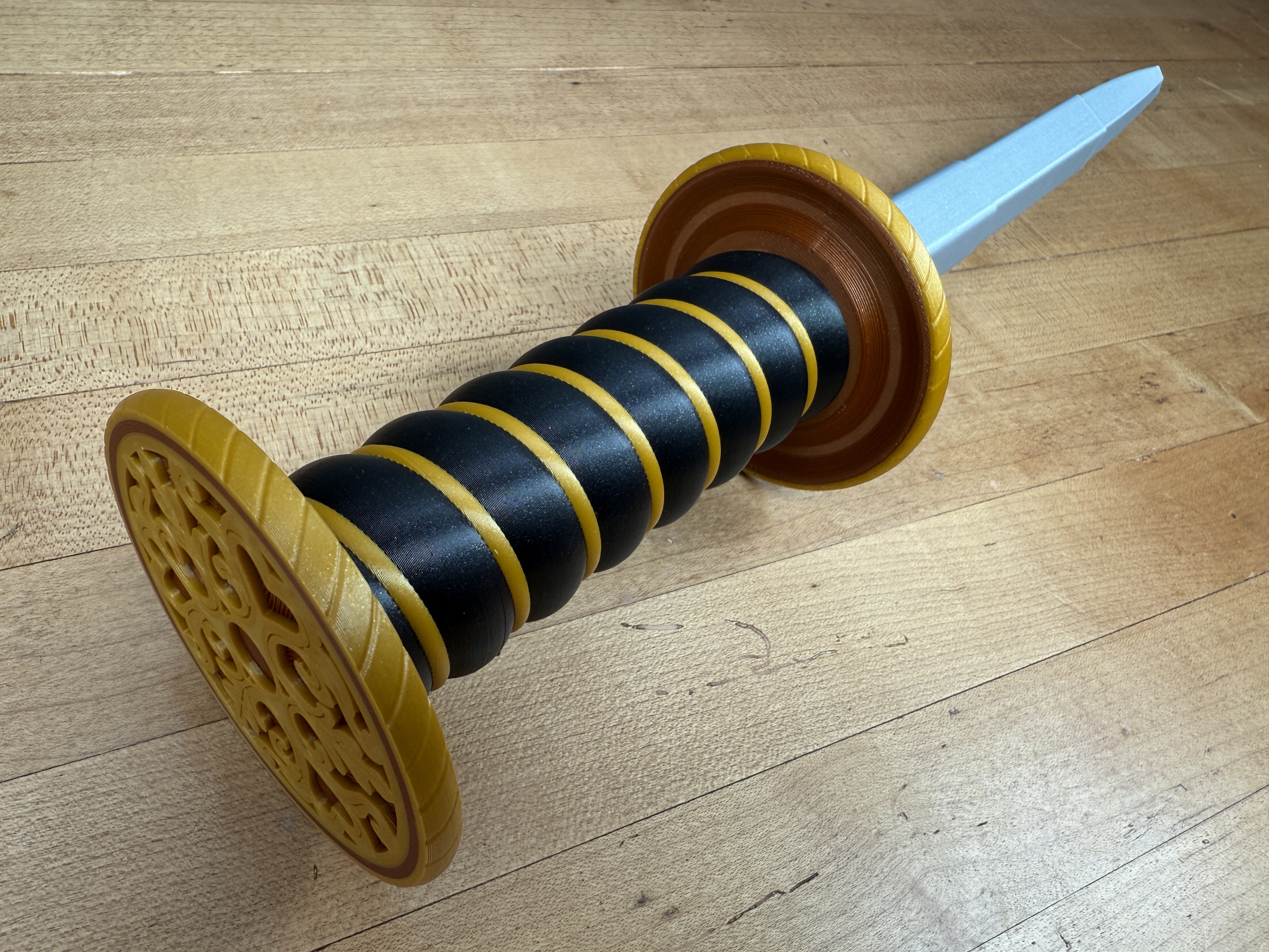 Collapsing Rondel Dagger #2 3D STL Model